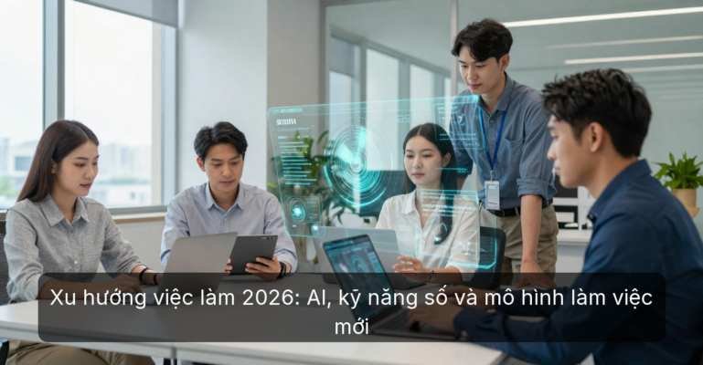 Xu hướng việc làm 2026 - AI, kỹ năng số và mô hình làm việc mới