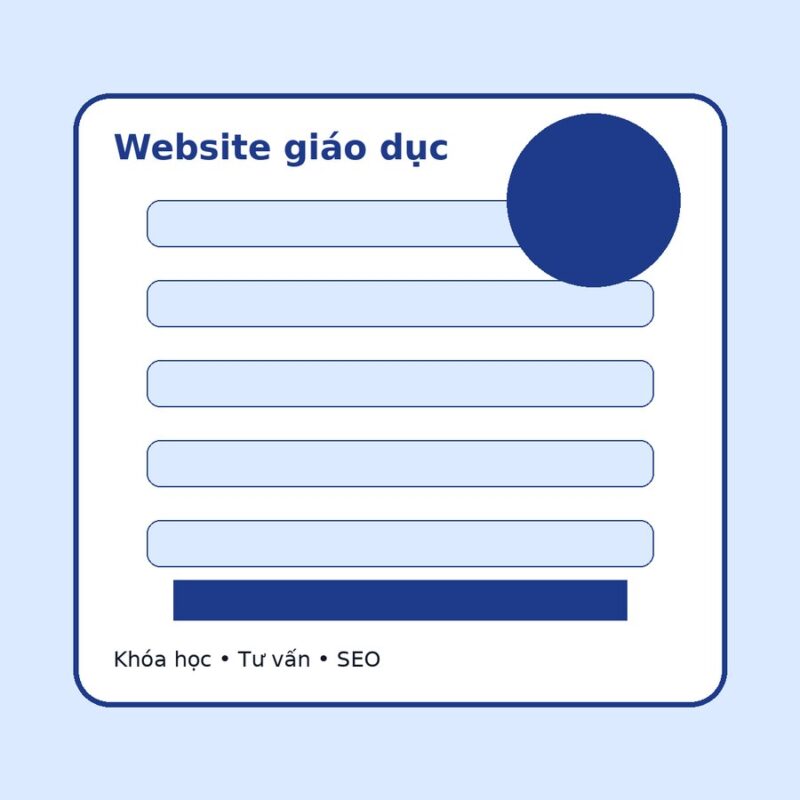 Thiết kế website giáo dục trung tâm ngoại ngữ với khóa học và form tư vấn