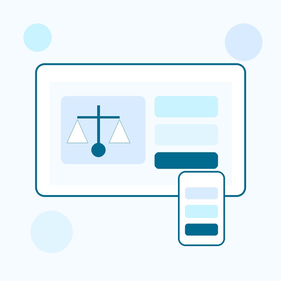 Cấu trúc website công ty luật gồm lĩnh vực hành nghề và hồ sơ luật sư