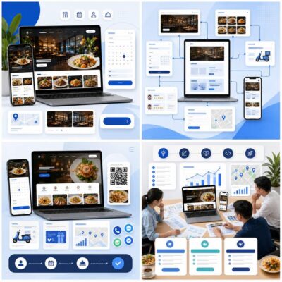 Thiết kế website nhà hàng với menu online và đặt bàn
