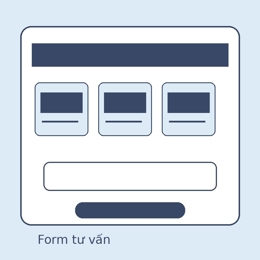 Form brief tư vấn báo giá nội thất và chăm sóc lead trên website