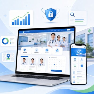 thiet ke website phong kham featured
