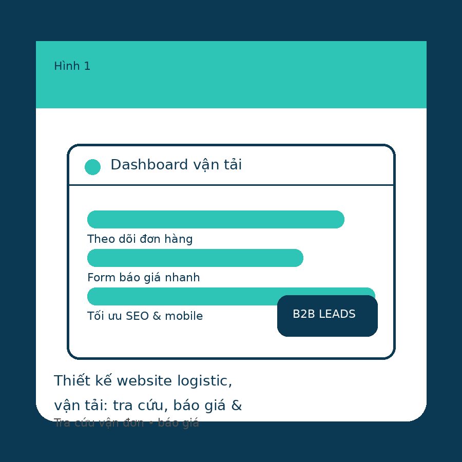 Dashboard tra cứu vận đơn cho website logistic