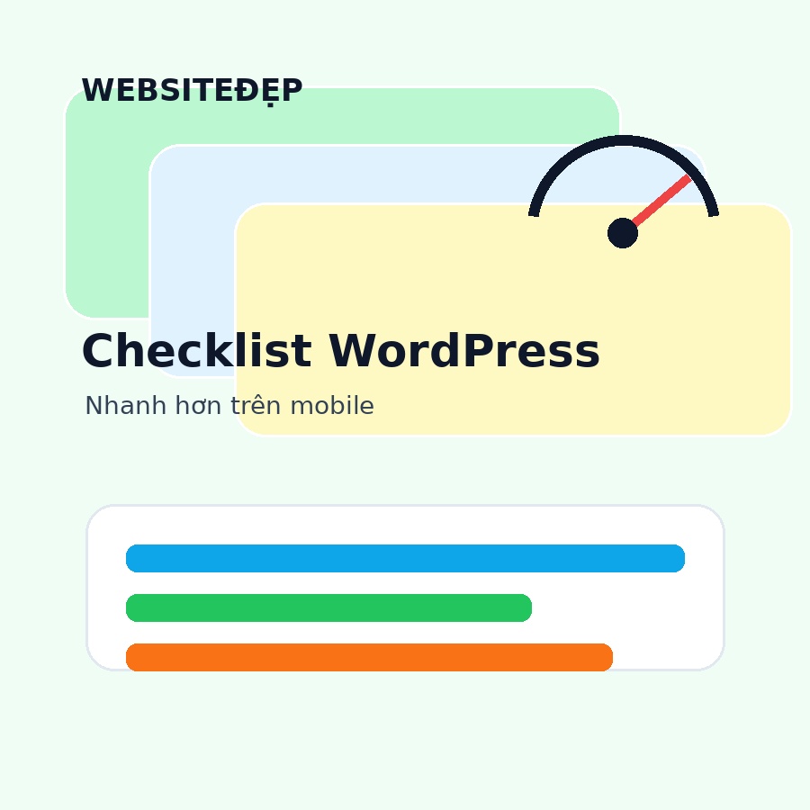 Checklist tối ưu tốc độ website WordPress trên mobile